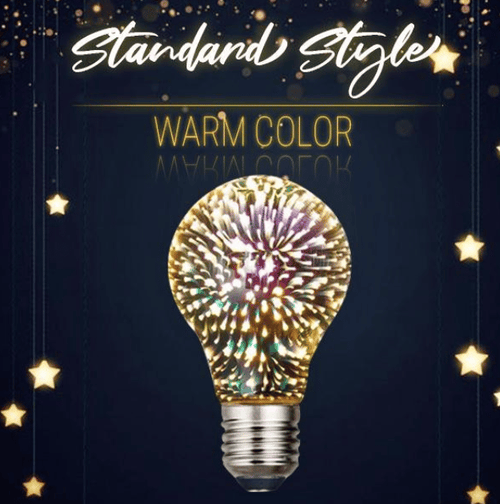 3D Fireworks LED Light Bulb🔥