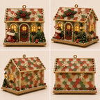 🏡 Beginner-Friendly DIY Glowing Coastal Glass-Style Christmas Cottage Kit Collection