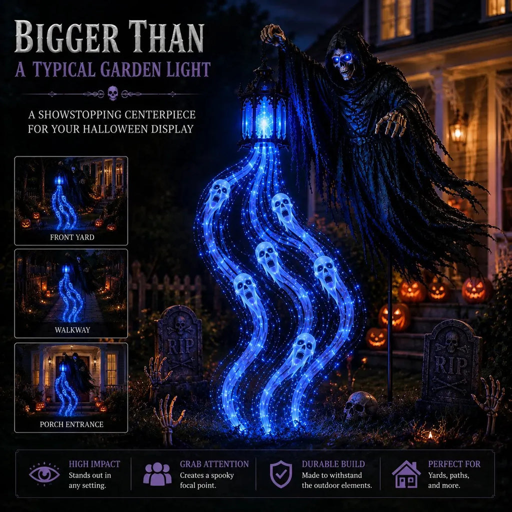Animated Halloween Soul Harvester Garden Light Collection💀