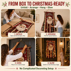 🎄Oversized Lighted Christmas Door Hanging Decor Collection