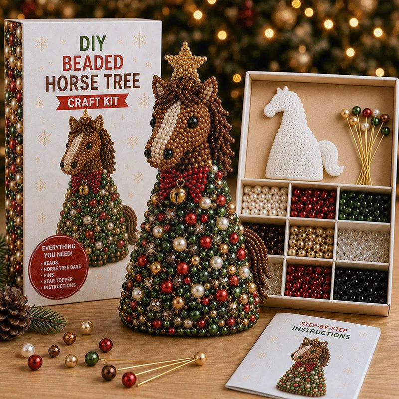 🐾 Animal-Themed Beaded Christmas Tree DIY Kit