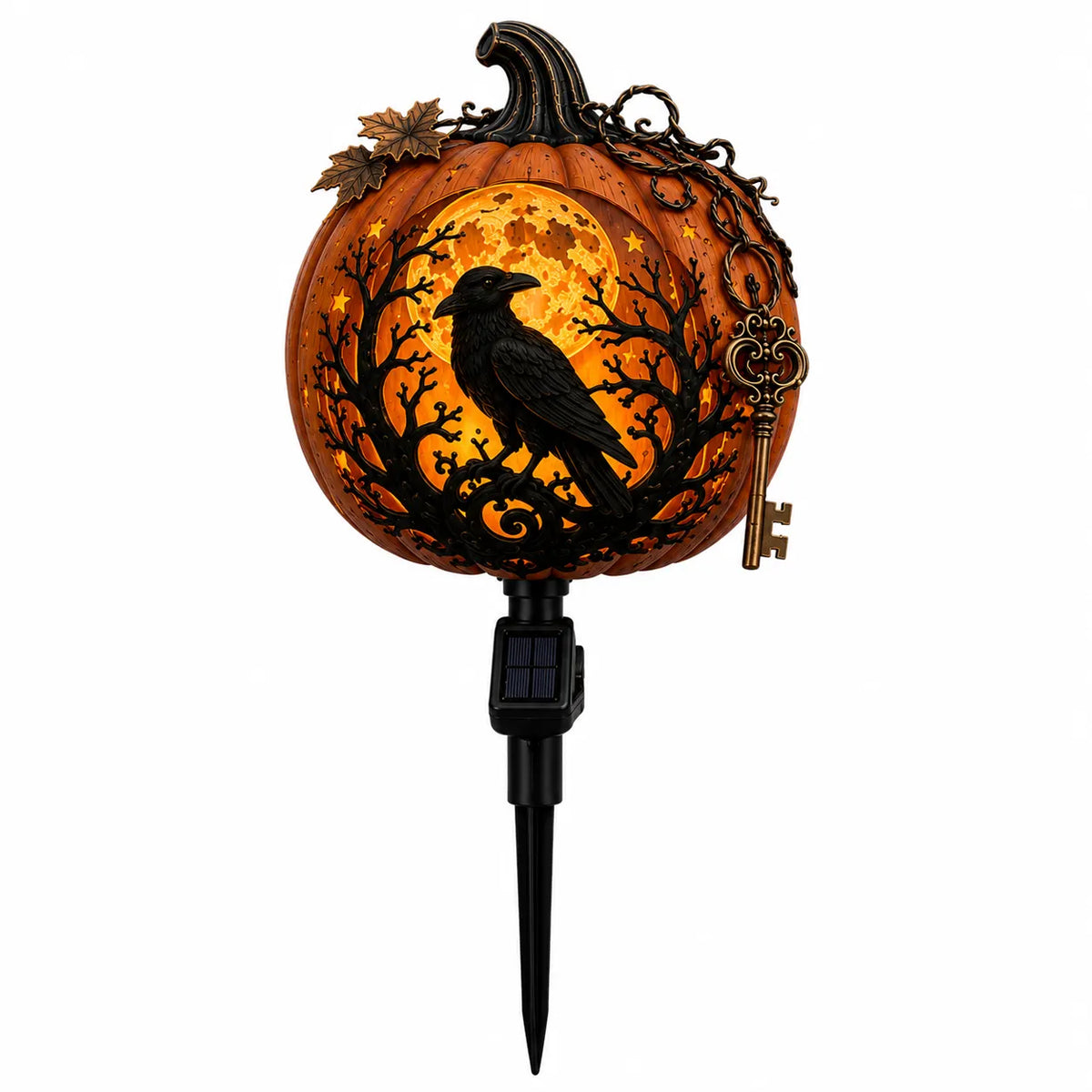 🎃 Solar Halloween Pumpkin Garden Stake Light