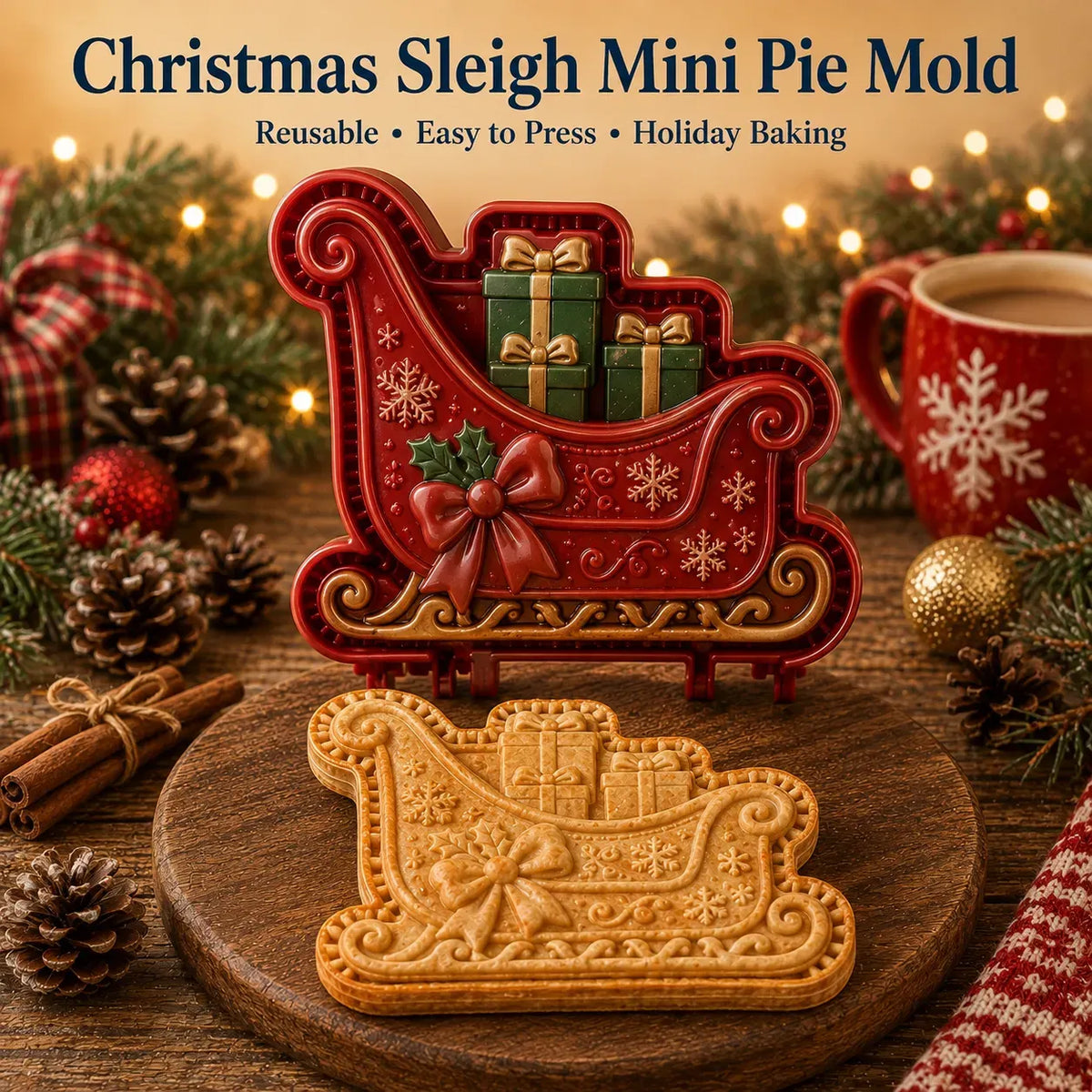 🎄16-Design Christmas Mini Pie Mold Collection