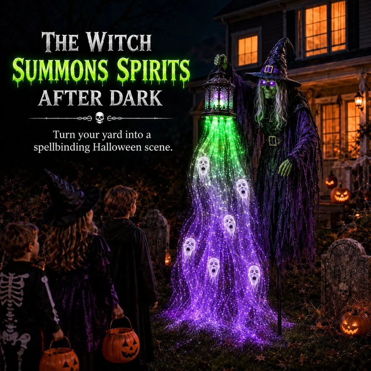 Animated Halloween Soul Harvester Garden Light Collection💀