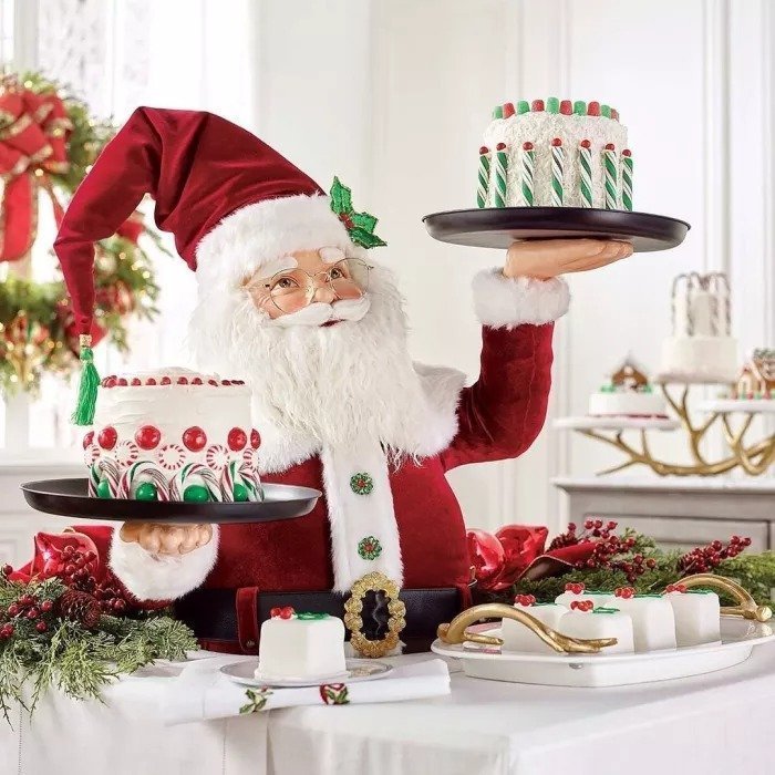 Red Nutcracker Christmas Server, 27"