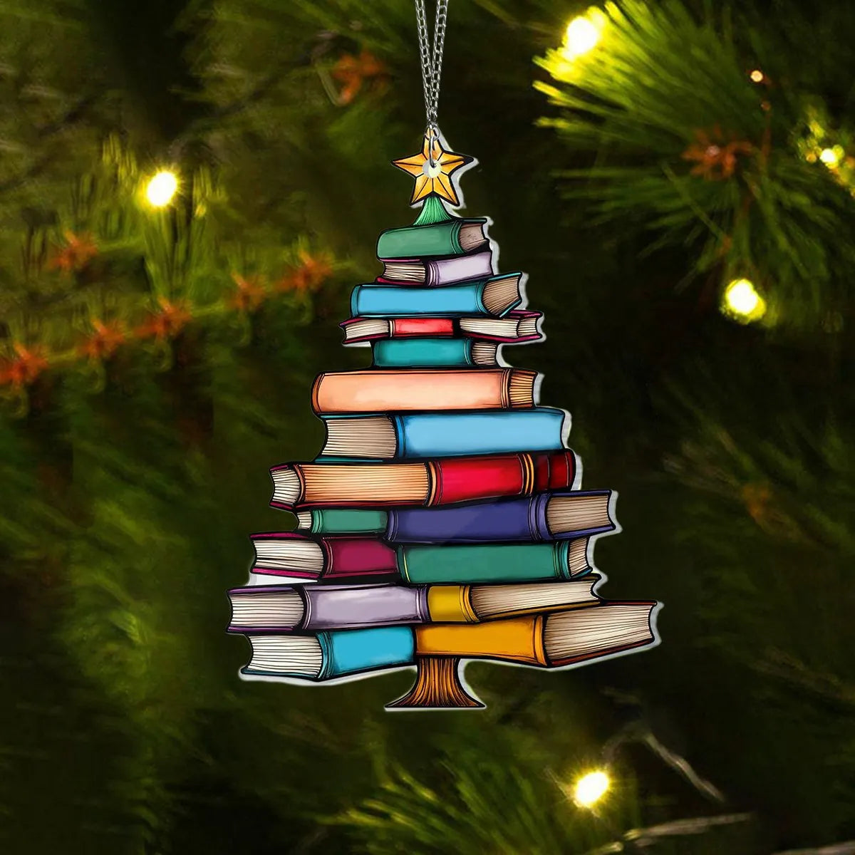 🎄📚✨Christmas Book Tree Ornament