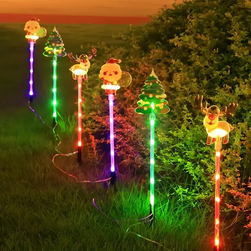 🎄🎁6-Pack Solar Christmas Decorative Lights
