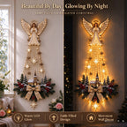 🔥 Last Day! 49% OFF🔥 👼✨ Angel Christmas LED Waterfall Wall Decor✨