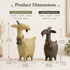 Whimsical Farmhouse Goat Figurines Set of 2