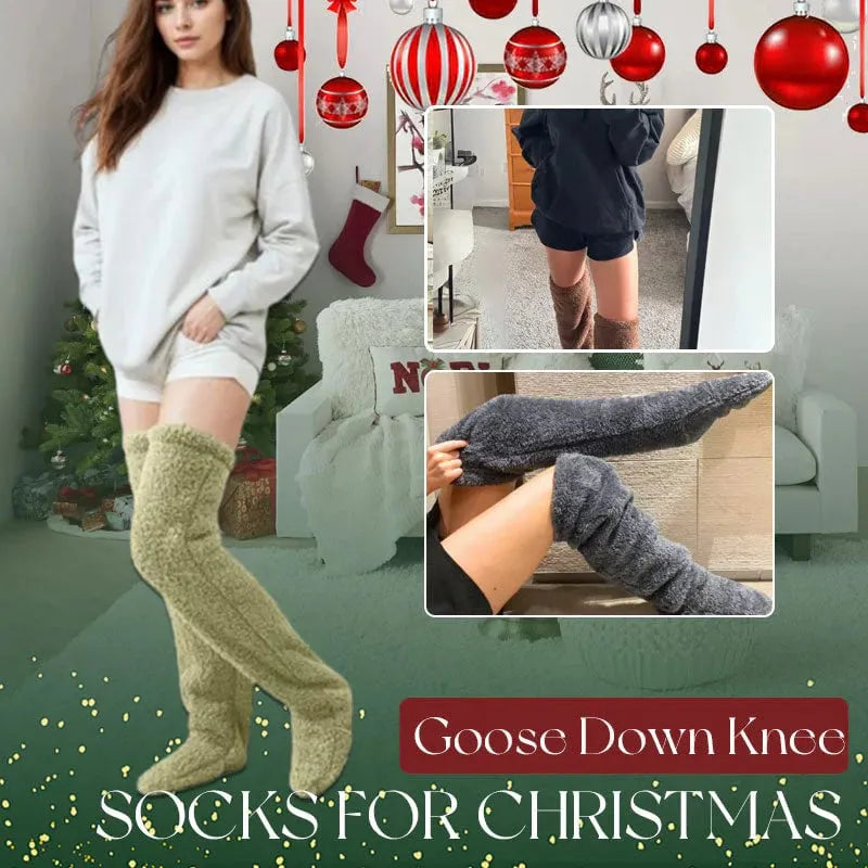 Goose Down Knee Socks For Christmas🎄