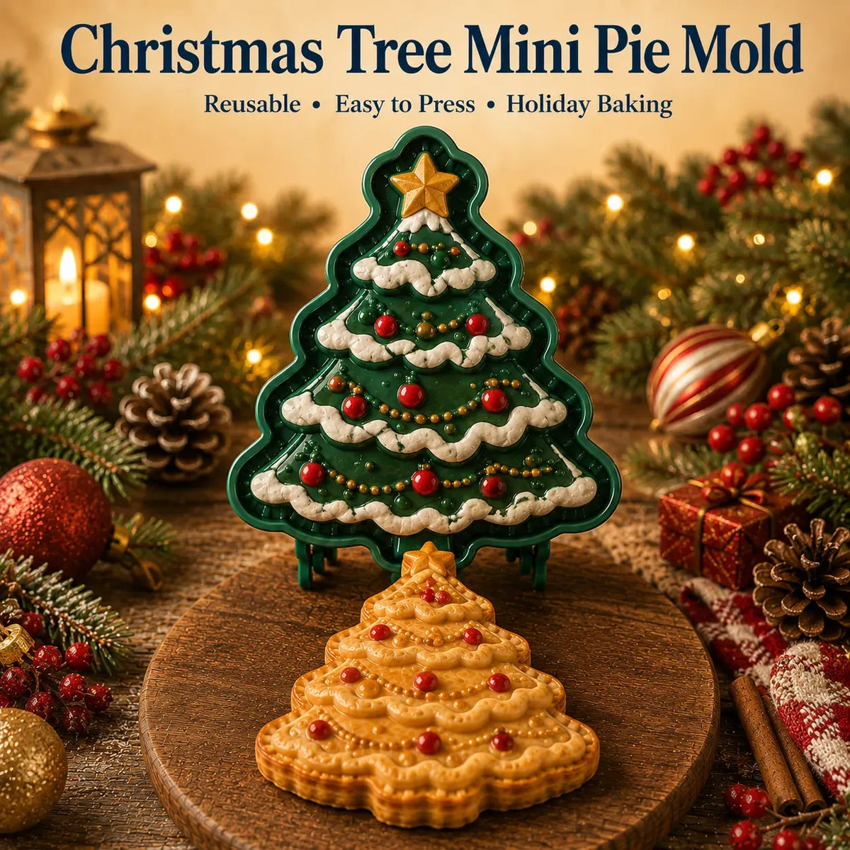🎄16-Design Christmas Mini Pie Mold Collection