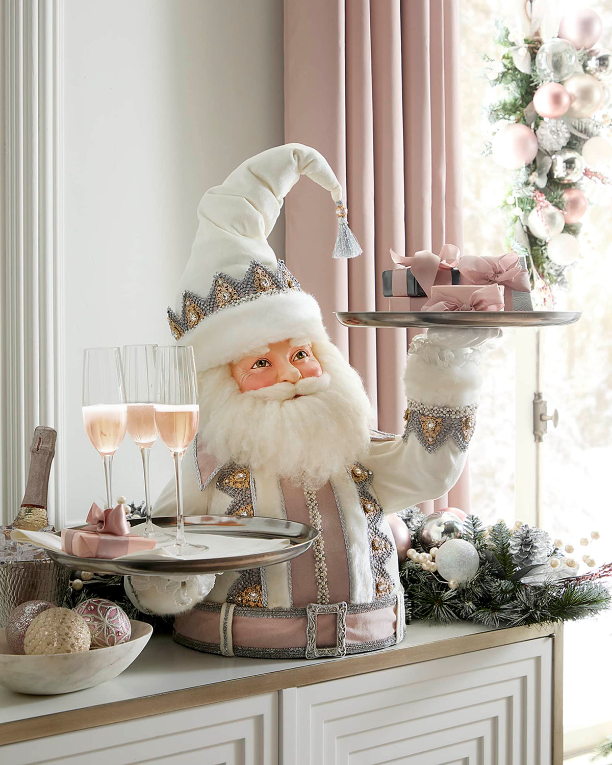 Red Nutcracker Christmas Server, 27"