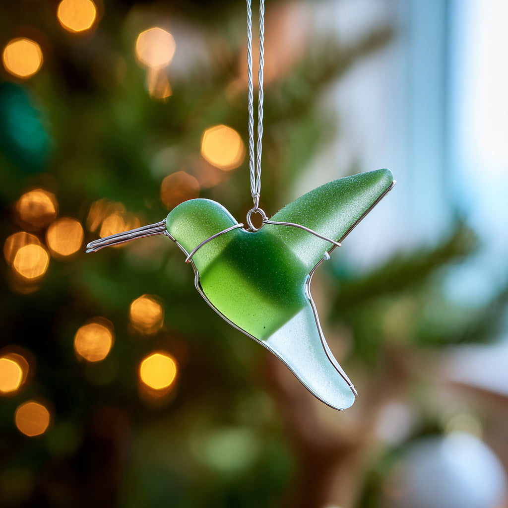 Sea Glass Birds Ornament