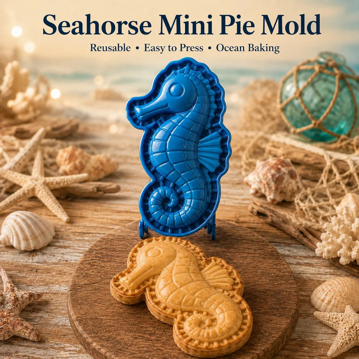🌊 8-Design Ocean Filled Pie Press Collection