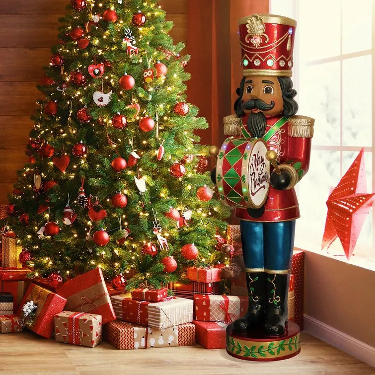 Nutcracker Playing Bass Drum with Moving Hands