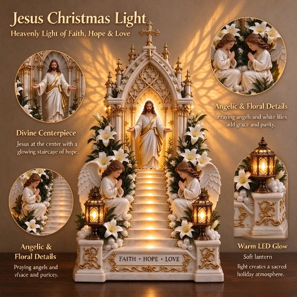 🔥 Last Day! 49%OFF 🕊️✝️ ✨Jesus Christmas Light Tabletop Decor✨