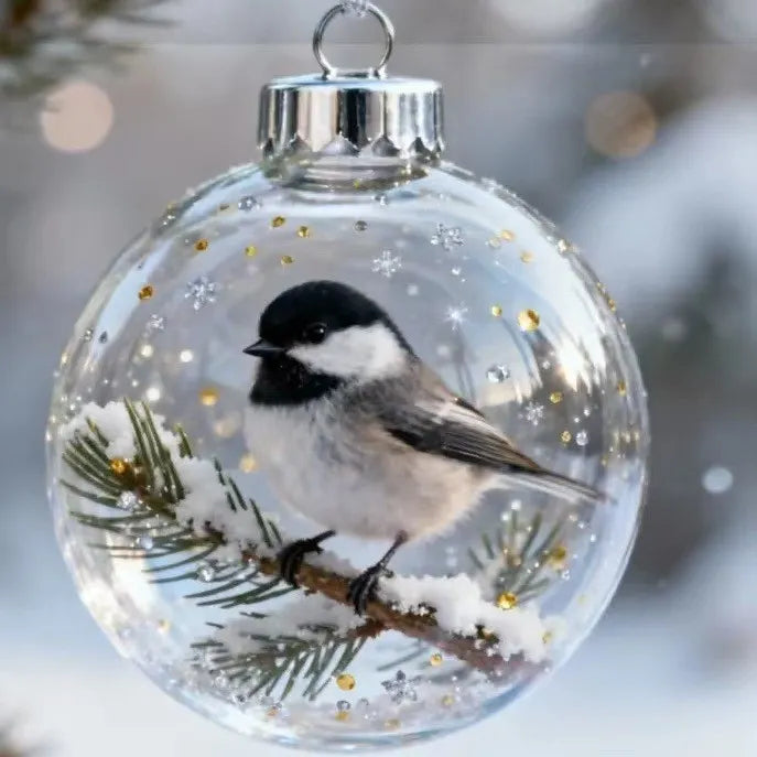 🐦Nature’s Birds Crystal Glass Ornament Gift Set