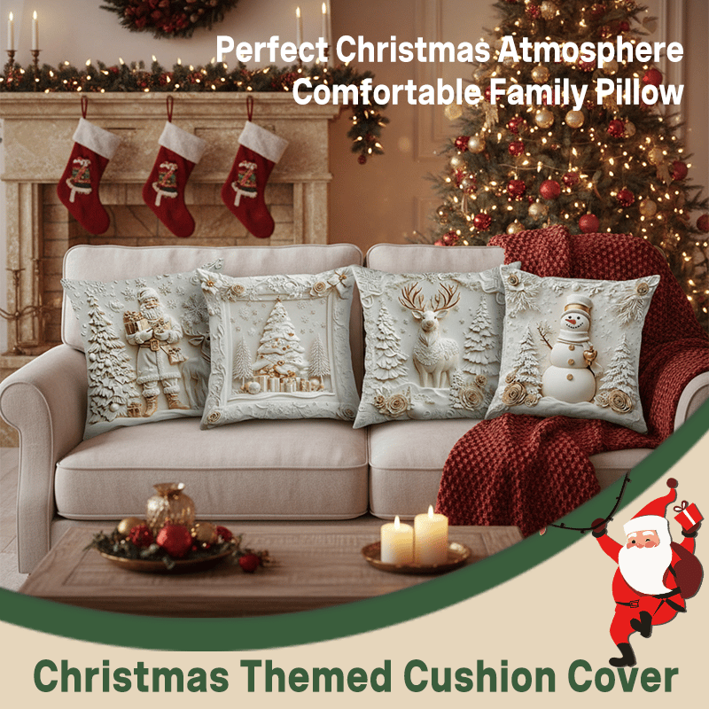 ✨Christmas Throw Pillow Cover for Couch–Cozy Holiday Decor🎅