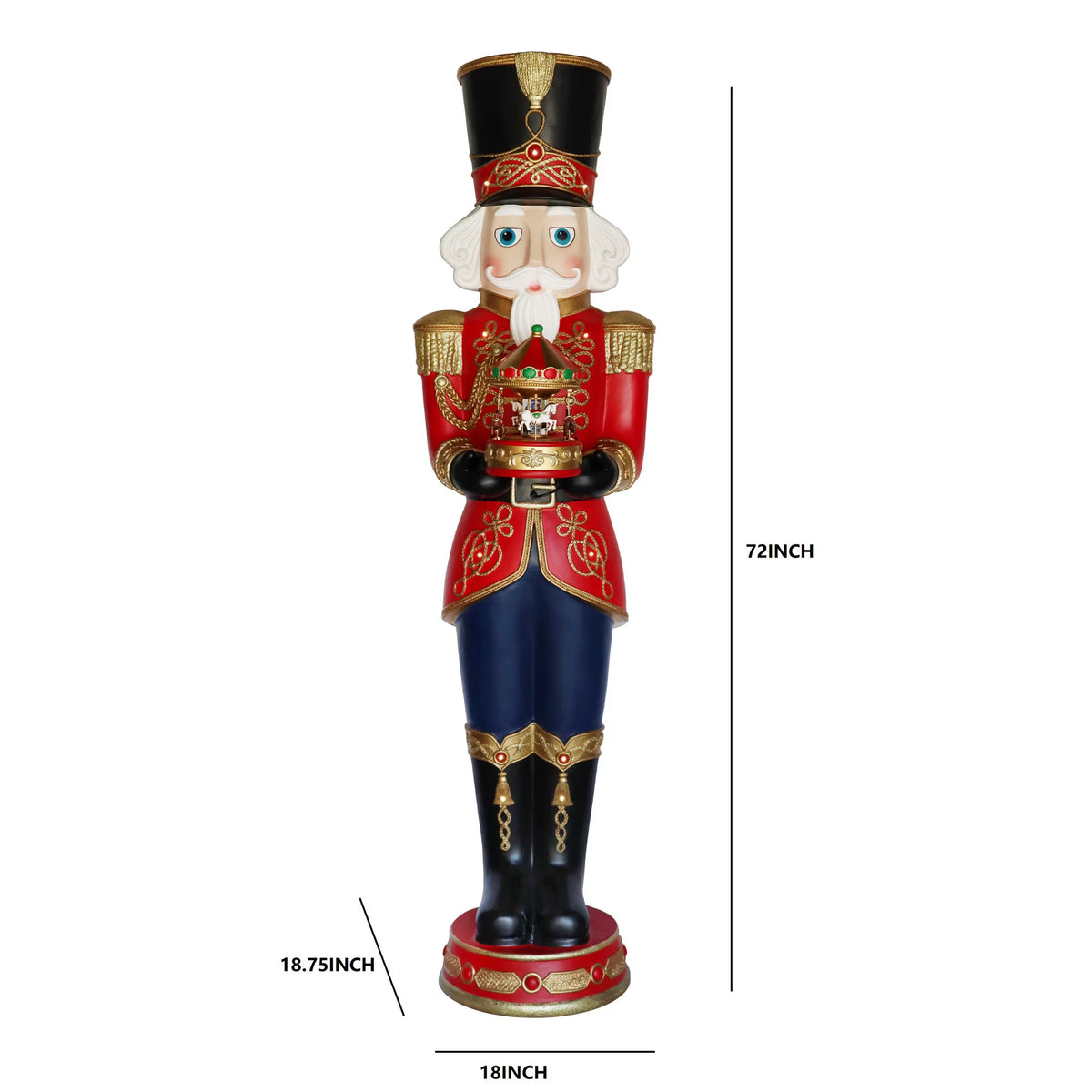 6' Grand Nutcracker with Carousel