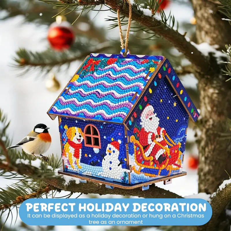 Gingerbread Snowman House Diamond Painting