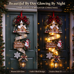 🔥Last Day 49% OFF⛄ ✨Snowman Christmas LED Door Cascade Decor✨
