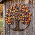 Metal Autumn Tree Metal Wall Art