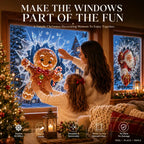 Crystal Christmas Break-In Window Decal