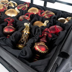 🎄✨ 120-Piece Christmas Ornament Storage Box – 5 Removable Trays & Adjustable Dividers