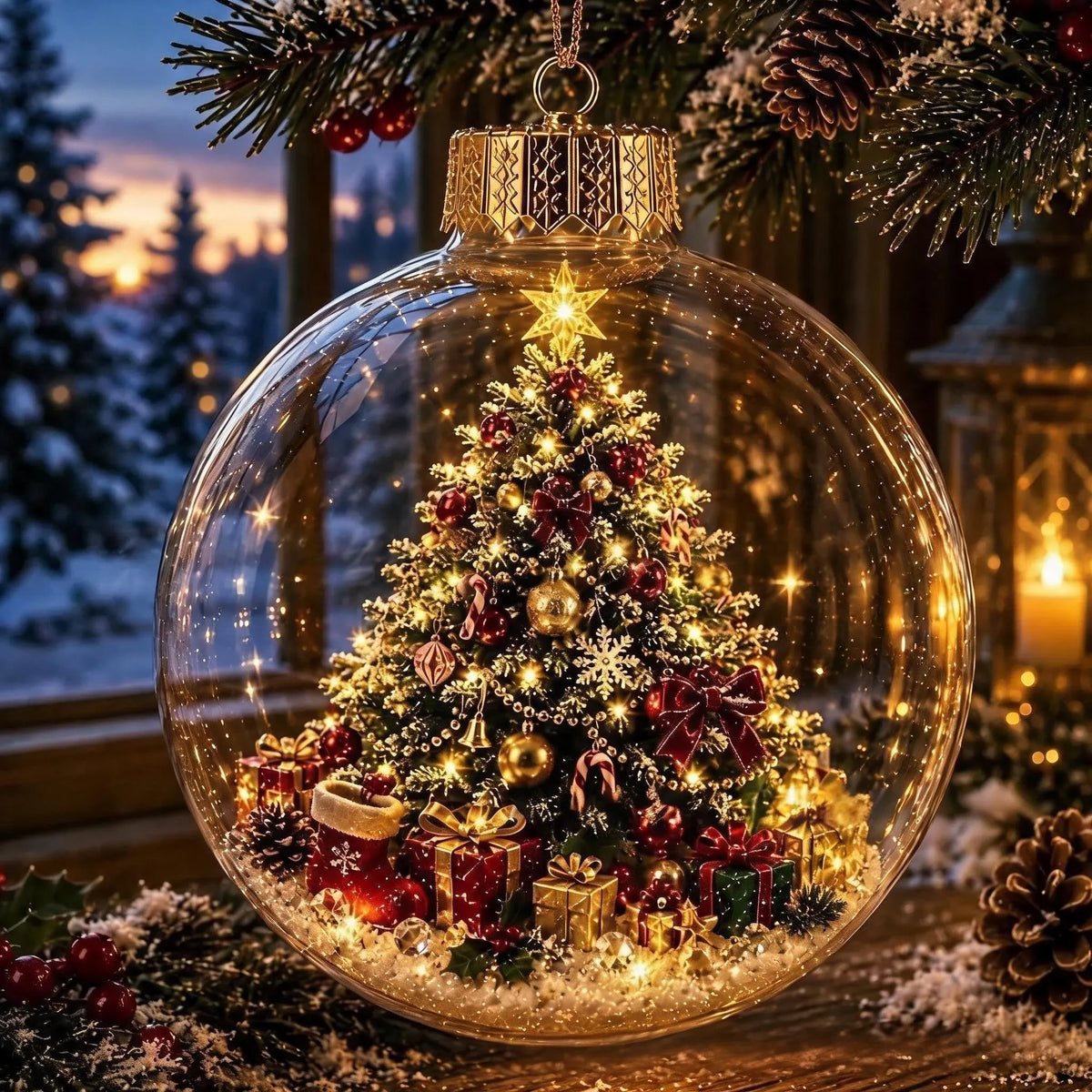 🎄Glowing Christmas Diorama Ornament✨