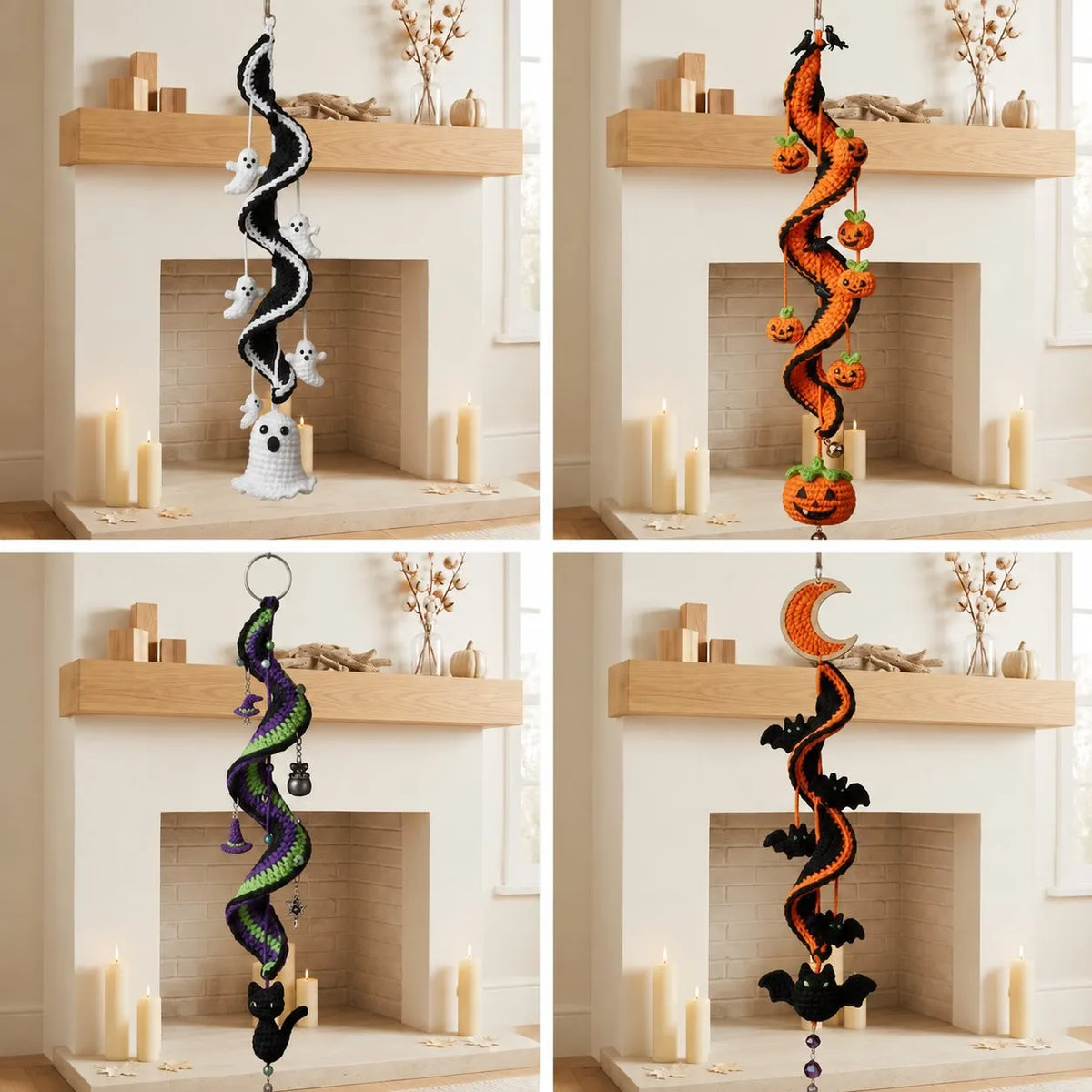🎃 Enchanted Halloween Crochet Spiral DIY Kit