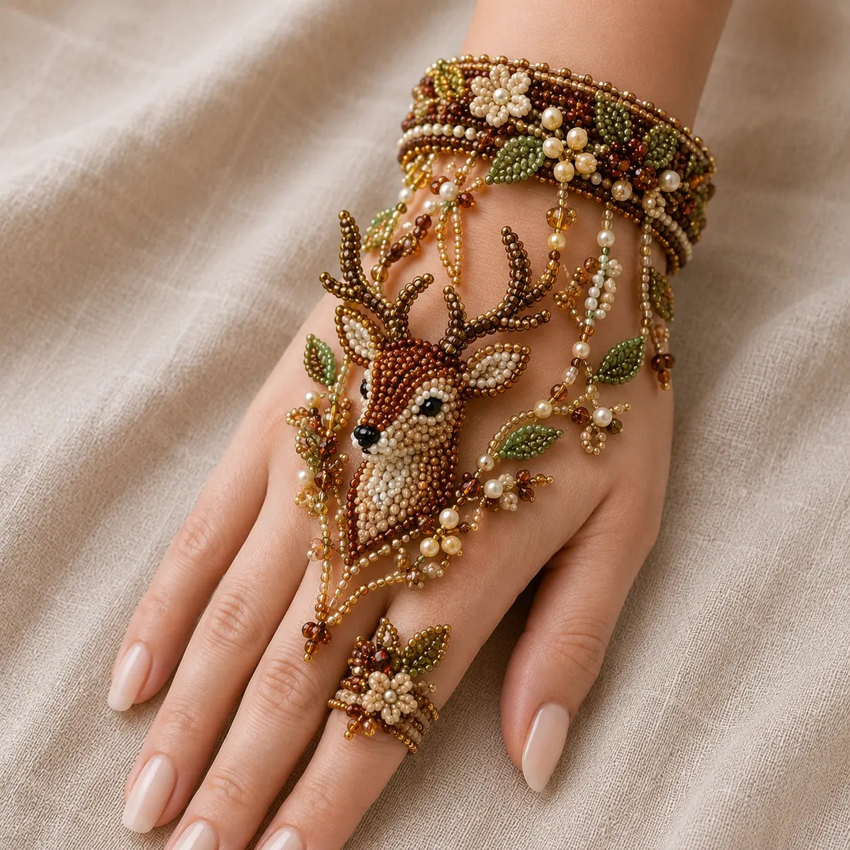 DIY Beaded Hand Bracelet Kit – Create Your Own Wearable Art