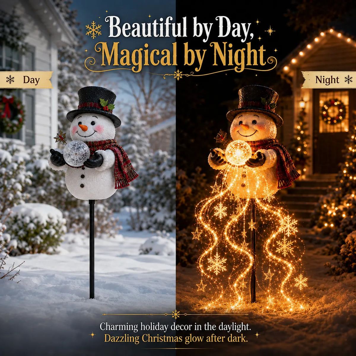 Flowing Snowflake LED Christmas Garden Light❄️