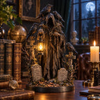 Raven Guardian Lantern Statue 🏮 Keeper of the Last Light