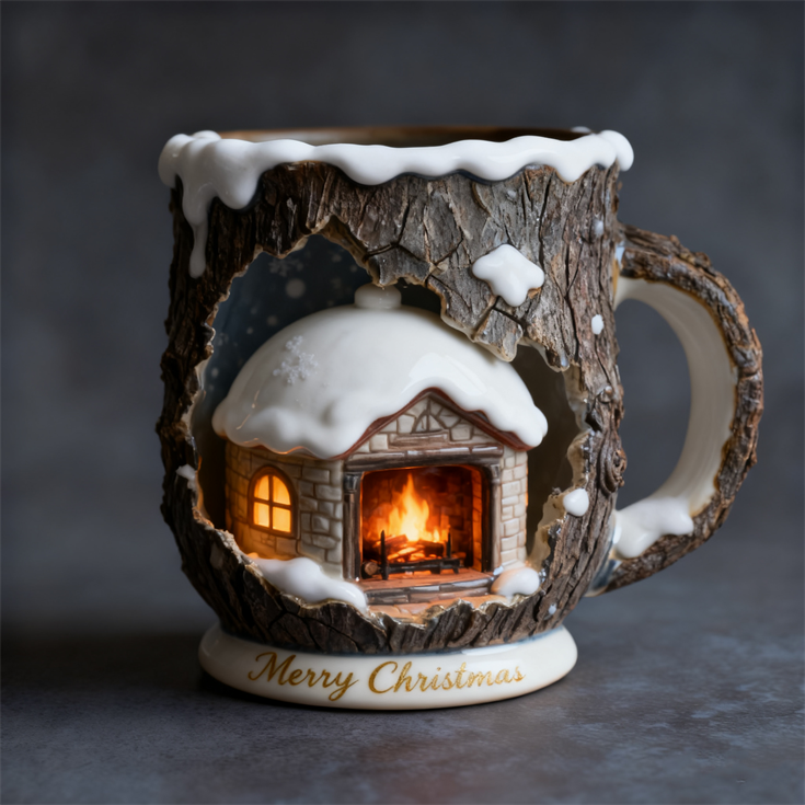 Christmas Themed Mugs Collection