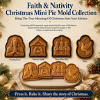 ✝️ Faith & Nativity Christmas Mini Pie Mold Collection