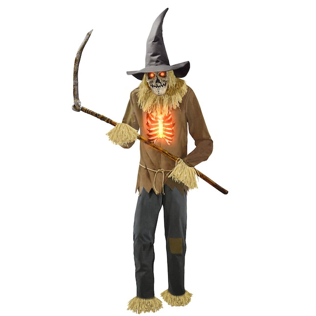 12-ft Lighted Animatronic Scarecrow