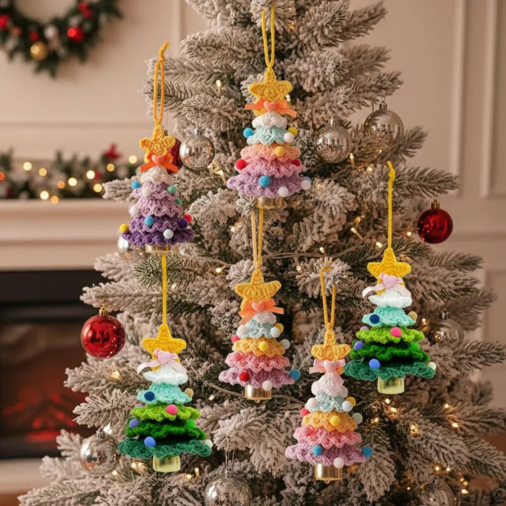 🎄Tiny Handmade Christmas Tree – Cozy Ornament & Heartfelt Holiday Gift