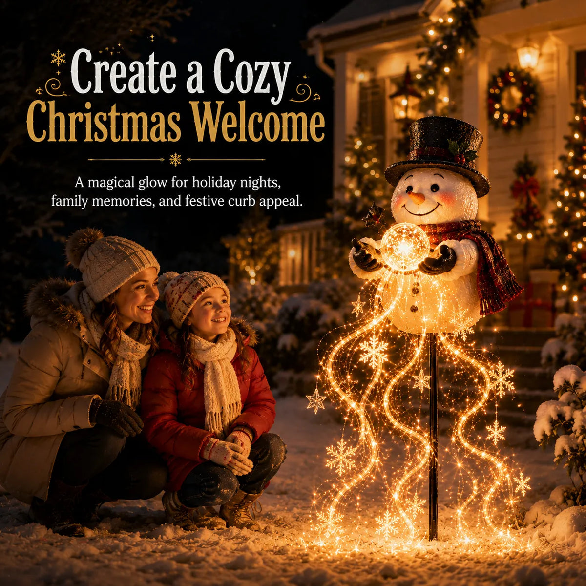 Flowing Snowflake LED Christmas Garden Light❄️