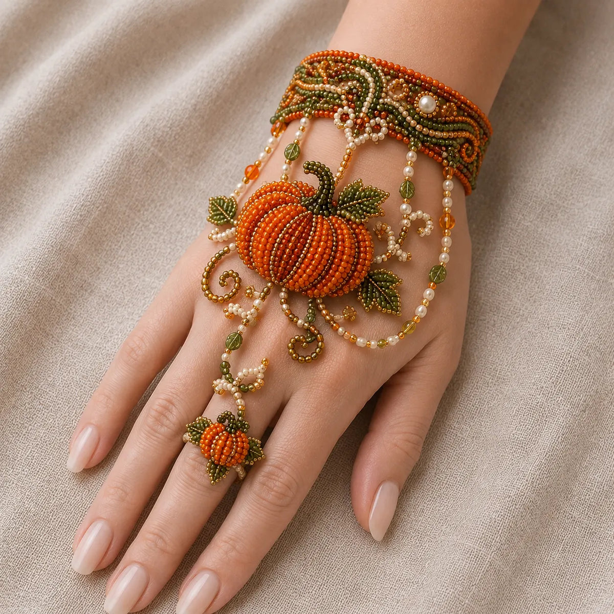DIY Beaded Hand Bracelet Kit – Create Your Own Wearable Art