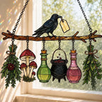 Raven Witch Suncatcher