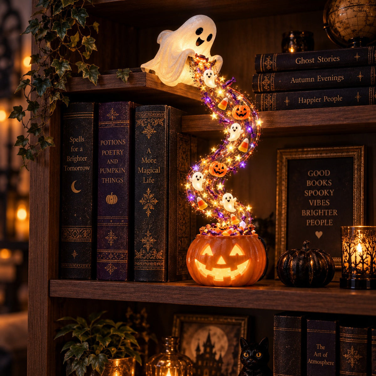 Enchanted Bookcase Shelf Light Collection