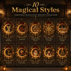 👼 Moonlit Wreath Collection – Lighted Holiday Door Decor 🎄