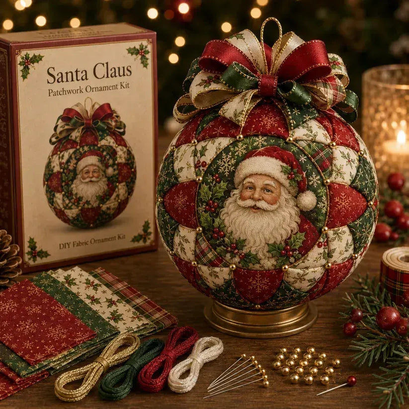 🎄Beginner-Friendly DIY Christmas Patchwork Ornament Kit Collection
