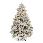 Snowfall Flocked Tree