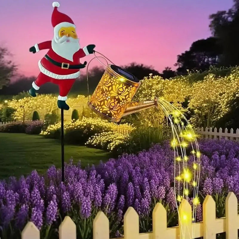 Solar-Powered Santa Claus Garden Stake Light