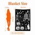 🎃👻Trick Or Trace Halloween Coloring Blanket🎨