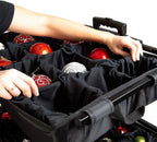🎄✨ 120-Piece Christmas Ornament Storage Box – 5 Removable Trays & Adjustable Dividers