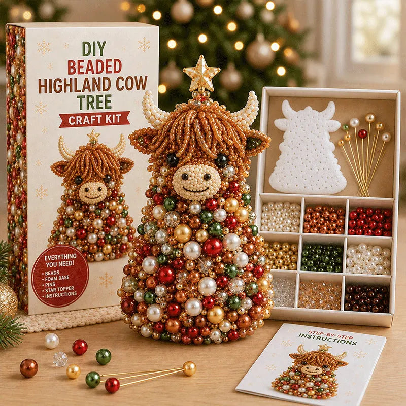 🐾 Animal-Themed Beaded Christmas Tree DIY Kit