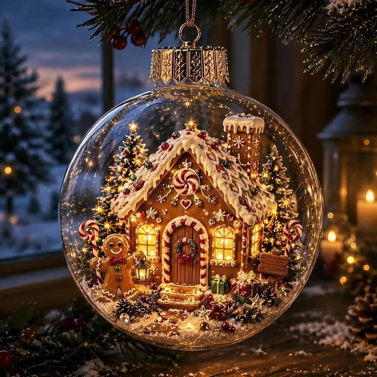 🎄Glowing Christmas Diorama Ornament✨