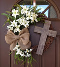 Easter Wreath with Cross